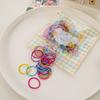 100 stücke Elastische Kopf Band Kinder Haar Seil Haar Krawatten Candy Farbe Nette Handtuch Haar Ring Für Kleine Mädchen Kinder haar Zubehör