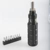 18Pcs Ratcheting Screwdriver Set,Socket Set,Precisions Screwdriver Bit Set with Adjustable Ratchet Setting Handle