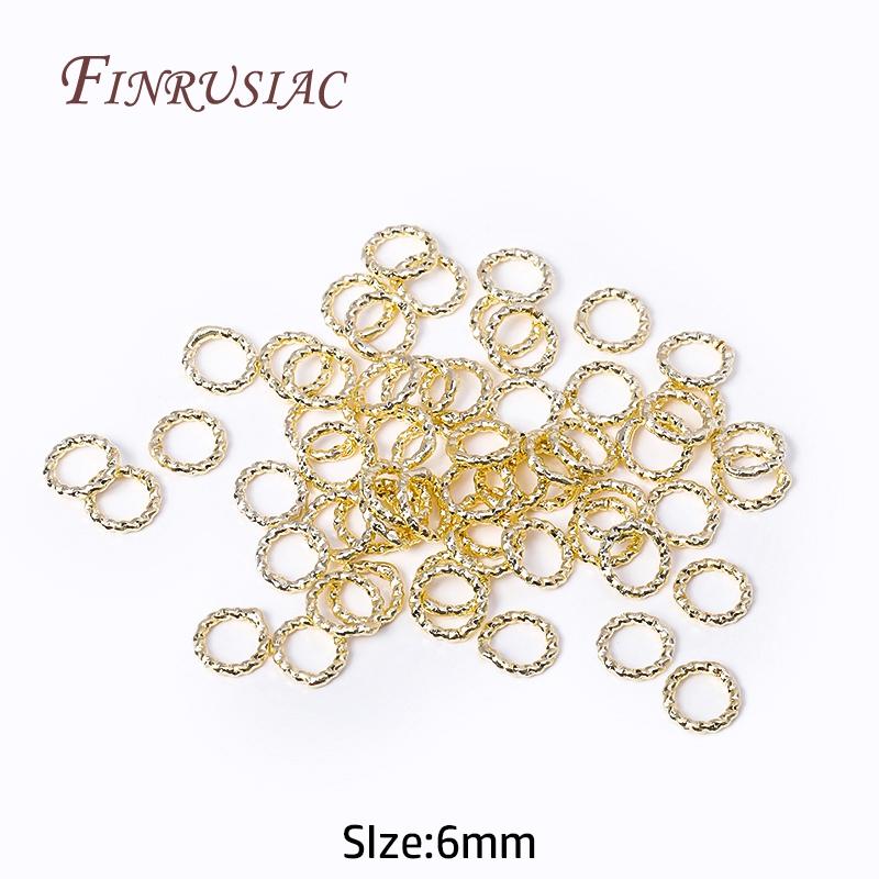 6/8/10/12MM Runde Verdrehte Geschlossene Ringverbinder Für DIY Schmuckherstellung Zubehör Zubehör für Schmuck Großhandel