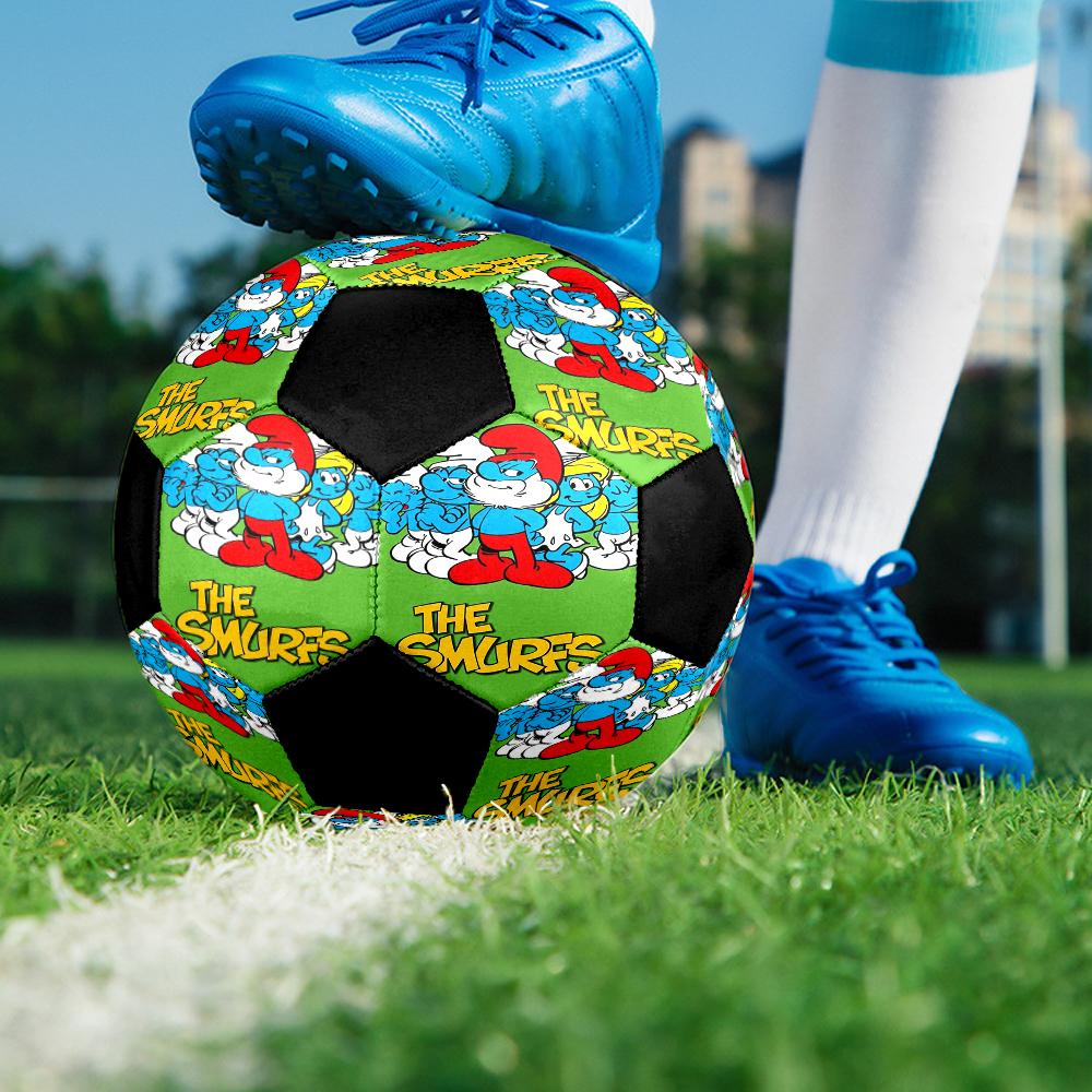 The Smurfs Theme Size 5 Soccer Ball, Suitable for Both Indoor and Outdoor Matches, a Gift Suitable for Everyone.