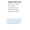 50/30pcs NFC Ntag215 Coin TAG Key 13.56MHz NTAG 215 Card Label RFID Ultralight Tags Labels 25 Mm Diameter Round Box