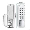 Mechanical Door Lock, Password Convenient Wear-Resistant, Sturdy, Waterproof, Front