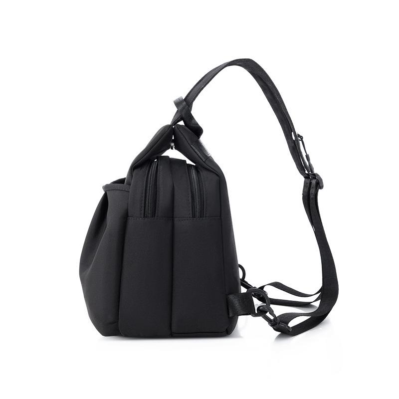 2026 Autumn Women's Oxford Cloth Bag: Versatile Solid Color Backpack & Chest Bag