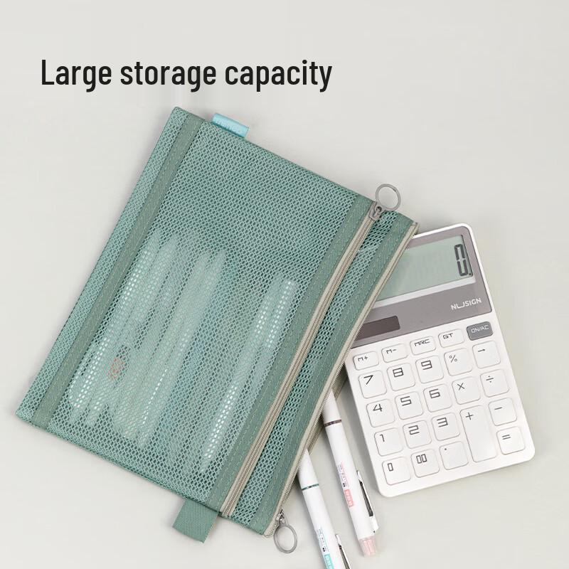 Deli BA163A A5 Zipper Document Bag with Handle