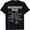 Woodworker Brain Funny Woodworking Humor Design T-Shirt