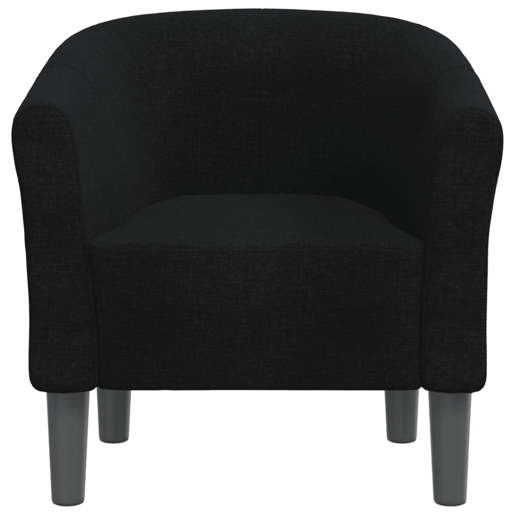 Club Chair Black Fabric