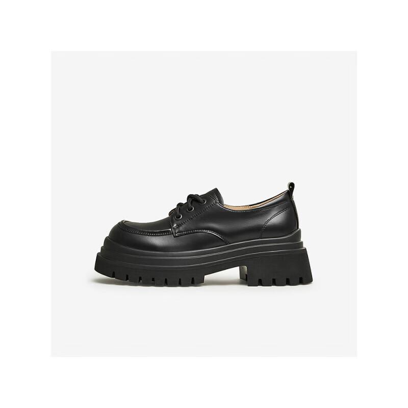 

TATA Women s Thick-Soled Retro British Style Loafers 36