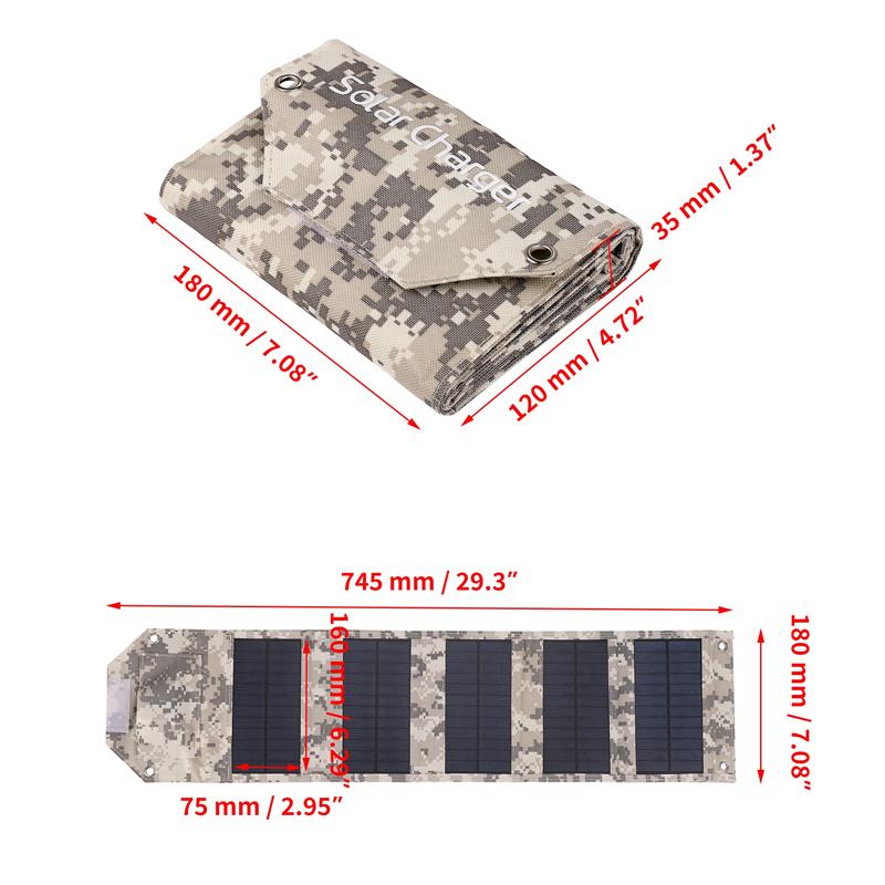 100W 80W 60W Foldable USB Solar Panel Outdoor Folding Solar Cell Charger Mobile Power Bank Climbing Camping Hiking Phone Charger