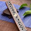 Creative Retro Black Home Office Wooden Incense Holder Incense Burner Traditional Chinese Type Wood Handmade Carving Censer Box