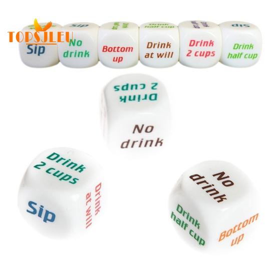 Zabawna gra w kości do picia - 3 sztuki / zestaw, impreza, bar, pub, klub, prezent z zabawkami