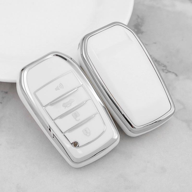 Silver Edge Car Key Shell for Toyota Alphard/Vellfire (Button 23456)
