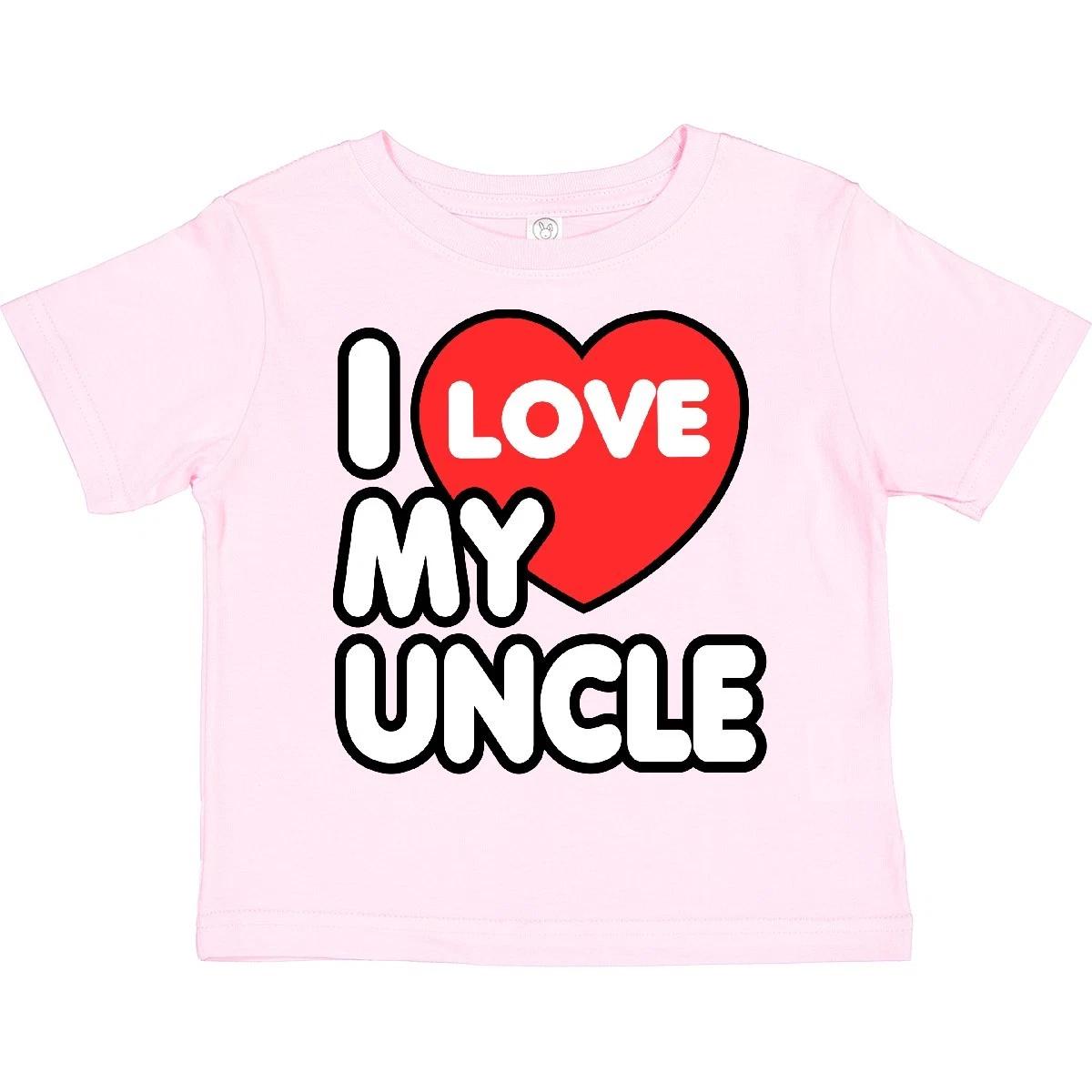 Inktastic I Love My Uncle Toddler T-Shirt Heart Child Preschooler Kid Clothing 110