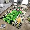 Bi-llie green Artwork Office Rug Chair Mat, Game Carpet, Suitable for Front Door, Bedroom, Living Room, Desk, Holiday Gift