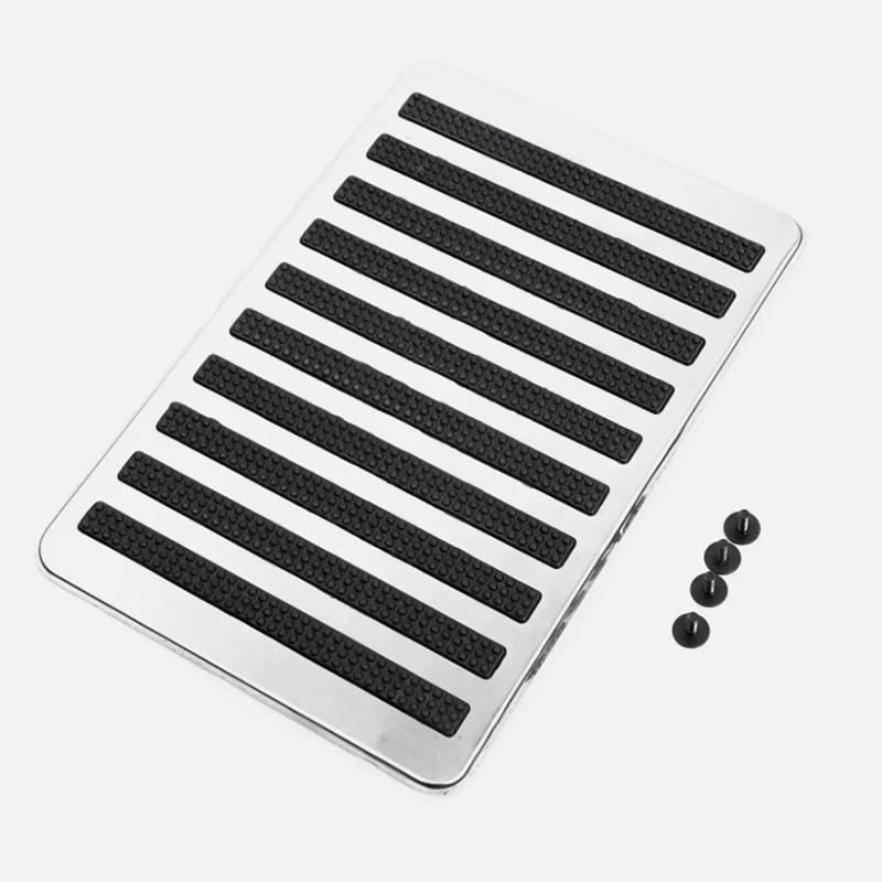 Podložka pod pedál auta Univerzální Auto Auto Podlahová Koberec Podložka Záplata Protiskluzová Ocelová Deska 23.5X16Cm Pro Autokoberce s Hedvábným Kruhem