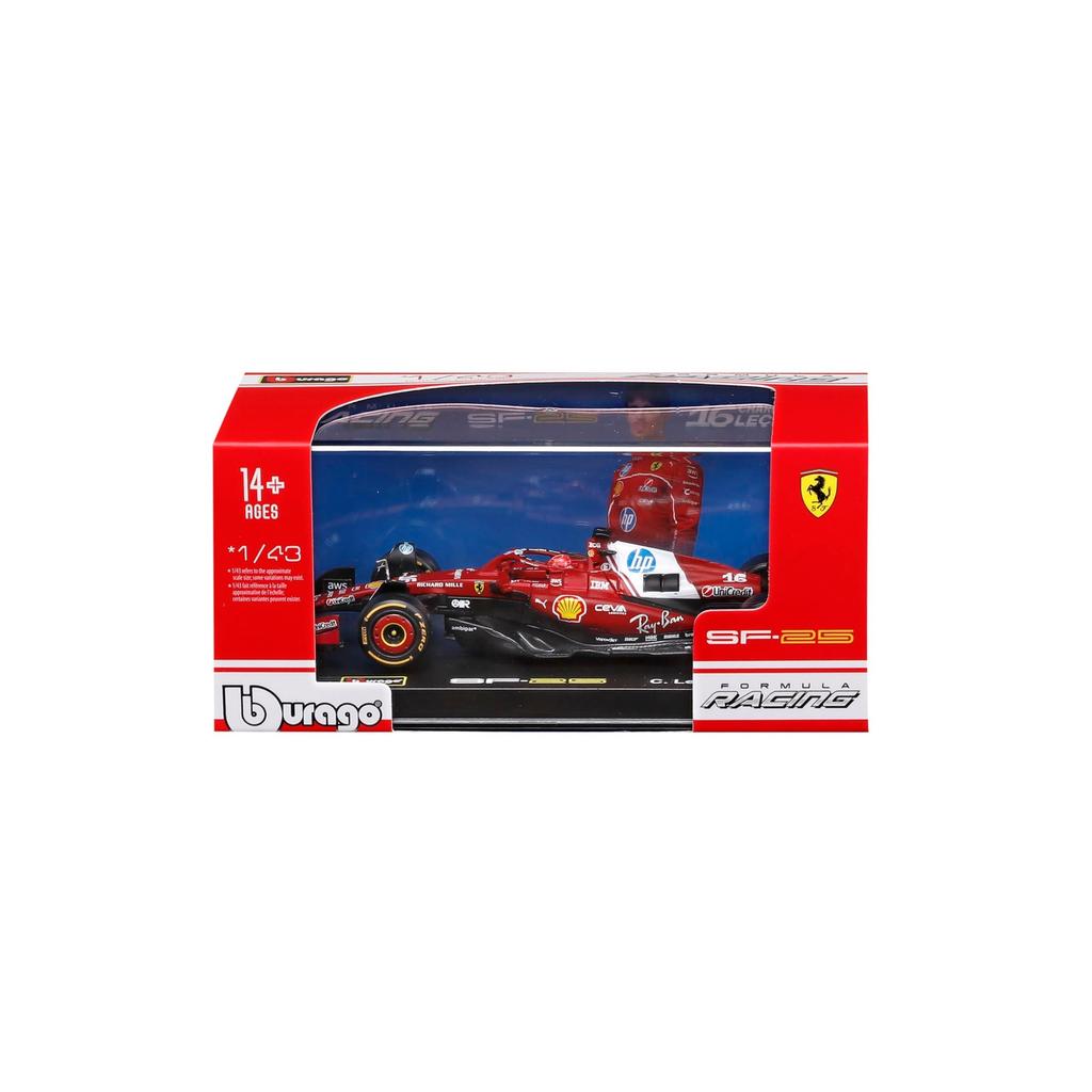 Bburago 2025 Model 1/43 Signature Series F1 Bburago 1/43 Scuderia Ferrari #16 Charles Leclerc 2025 Seasonal Car / Race Sports Car Miniature Diecast Ca