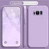 For Samsung Galaxy S8 S9 S10 Plus S20 FE S21 S22 S23 S24 S25 Plus Ultra Cover Soft Luxury Official Liquid Silicone Phone Case