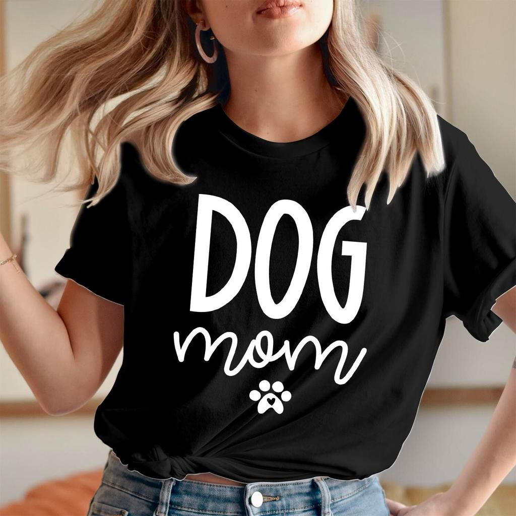 TSHIRT (755) Dog Mom Mother's Day T-Shirt Funny Puppy Dogs Paws Mummy T-shirt