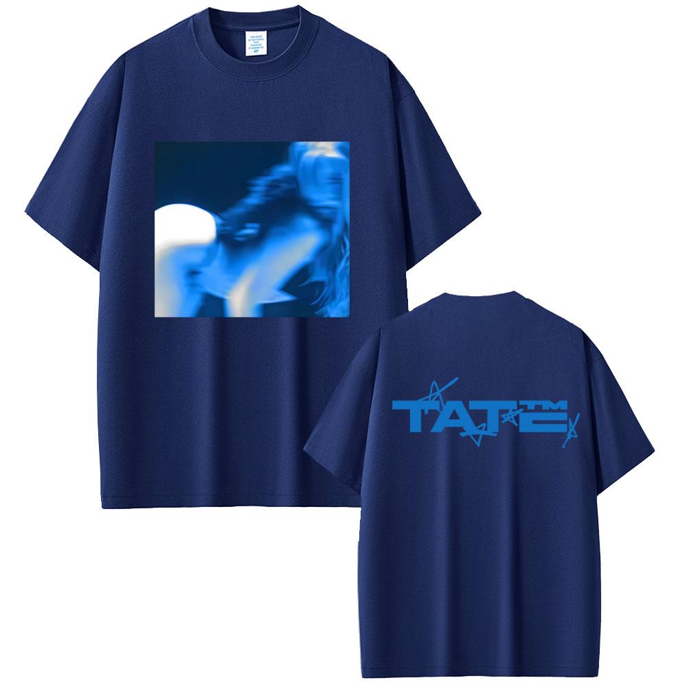 Tate McRae TiT for Tat Album Tshirt Men Women Fashion Pop Music T Shirt Unisex Casual Cotton Vintage Short Sleeve Top
