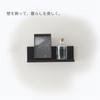 Doshisha Wall Shelf, L-shaped, 30cm wide. Easy to install with pins, suitable for rental properties. Made of natural wood. Wall-mounted decorative she
