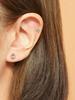 Minimalpiercing 14K Grand Bleu Flower Piercing Earrings