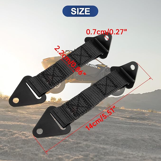 2PCS Black Limit Straps Fixed/Adjustable length Accessories UTV X3 Door Limiter Straps For Can-Am Maverick X3 2017-2023