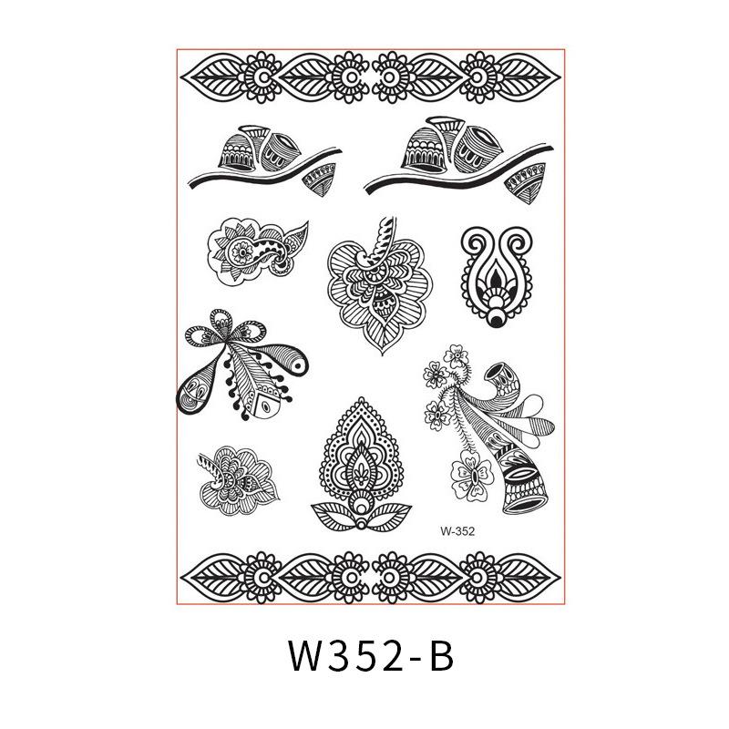 Beauty Sticker Black Tattoo Sticker Temporary Tattoo Waterproof Tattoo Sticker