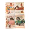 Beautiful Day Retro Theme Poster Paper: Trendy American Journal Wall Decor