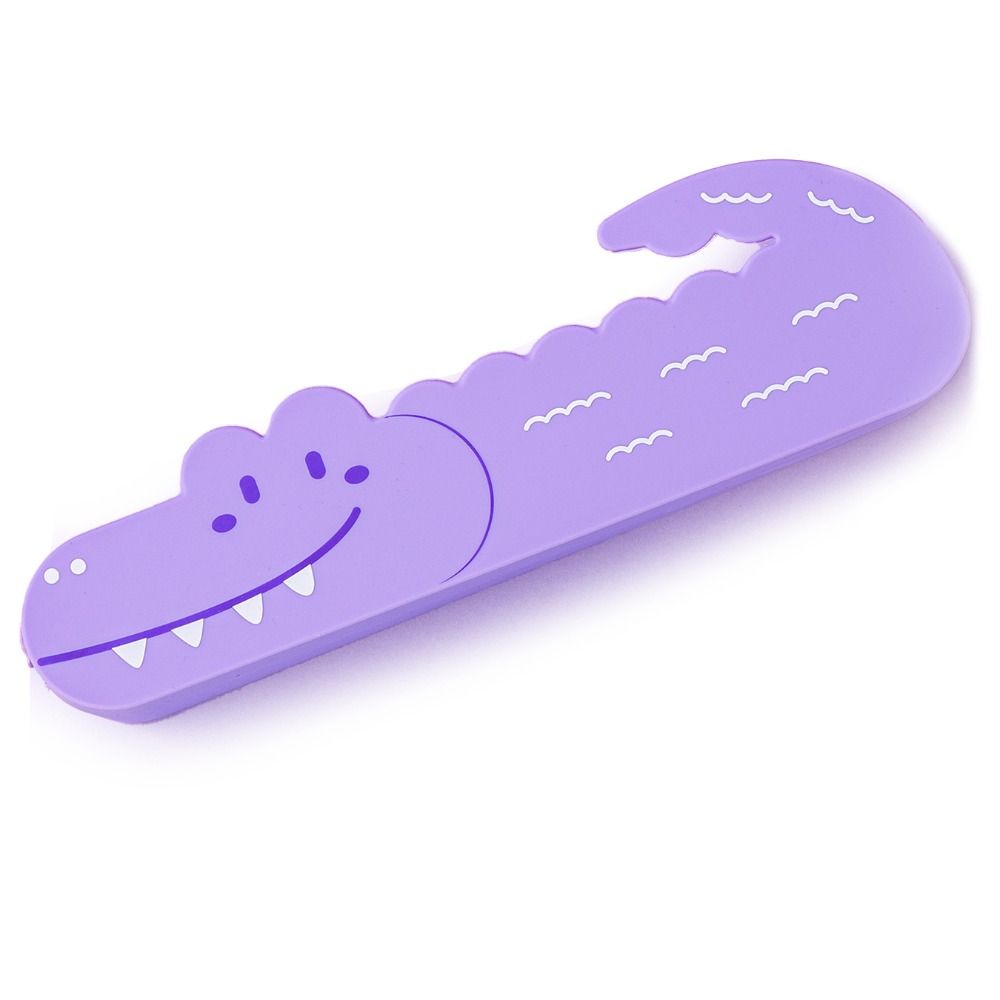 Silicone Pencil Case Cute Crocodile Zipper Penbag Portable Storage Pouch  Students