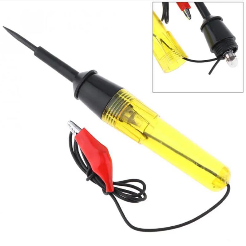 6V-24V Middle Size Voltage Circuit Tester Cars Test Volt Meter Long Probe Pen Light Bulb Automobile Maintenance Tools for Cars