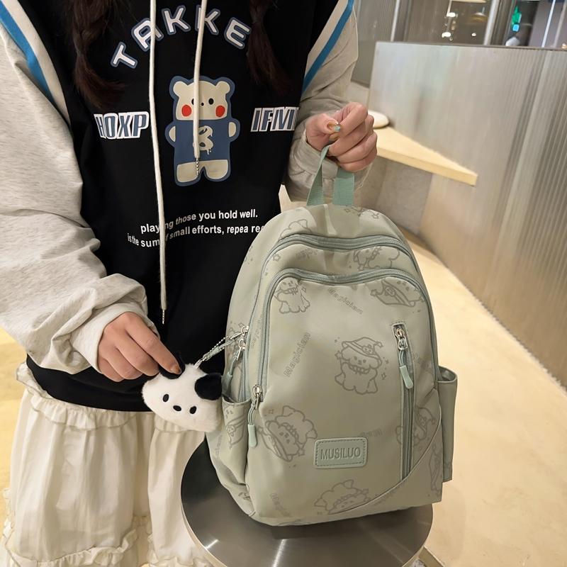 Студенческий школьный рюкзак с мультяшным принтом для девочек — фото 3