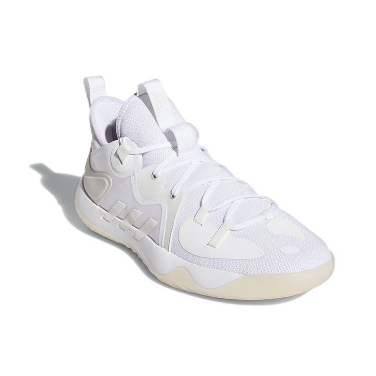 Adidas Harden Stepback 2 Triple White Unisex Sneakers Cloud-White Crystal-White FZ1385
