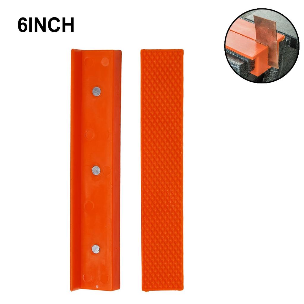 2pcs Bench Vice Jaw Pads 4/5/6 Inch Magnetic Vise Protection Strip Jaw Rubber Metal Vise Bench Machine Drill Press Accessoris