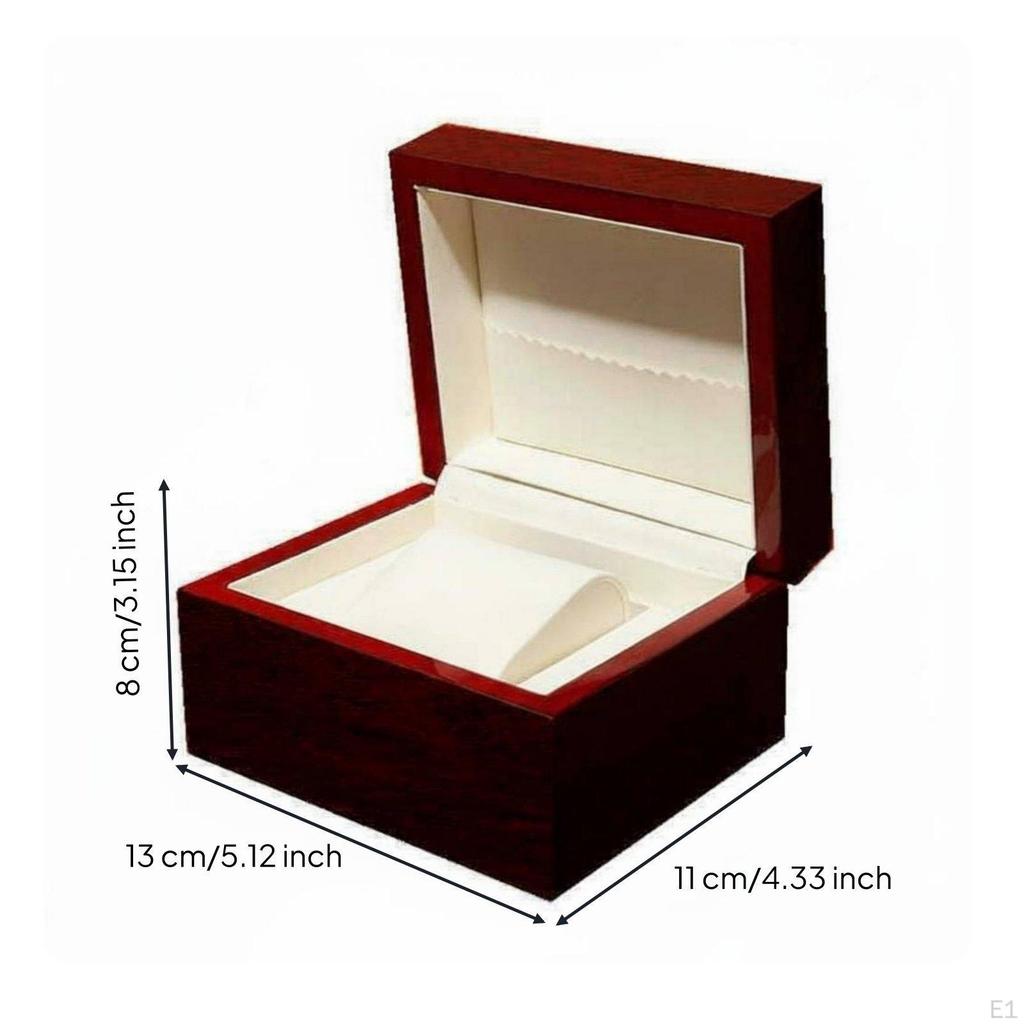 High Gloss Watch Gift Box Elegant Design Single Presentable Personal Accessory Storage for