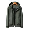 Neue Outdoorjacke Herren und Damen Herbst und Winter Winddicht Einfarbig Tooling Dünn Bergsteigen Paarjacke