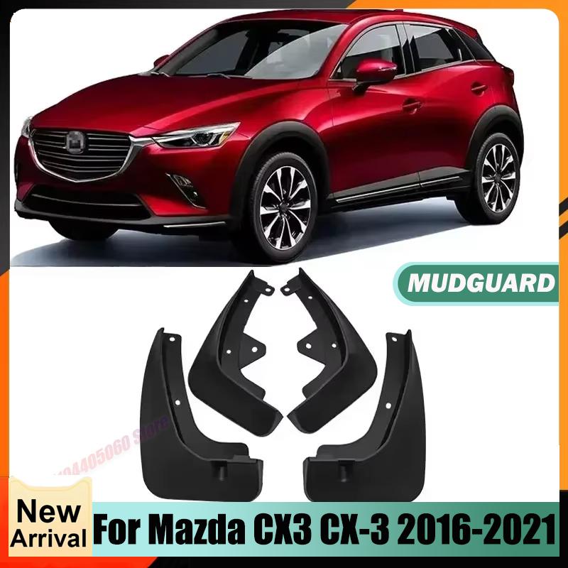 Car Exterior Accessories Mud Flaps For Mazda CX3 CX 3 2017 2018 2016- DK Front Rear Splash Guards MudFlaps Mudguards Fender