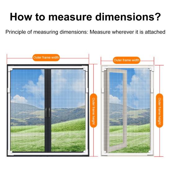 Yousheng Magnetic Gnat Proof Window Screen Breathable Adhesive Mounting No Drilling Home Office Bedroom Fly Protection Mesh Window Frame Curtain