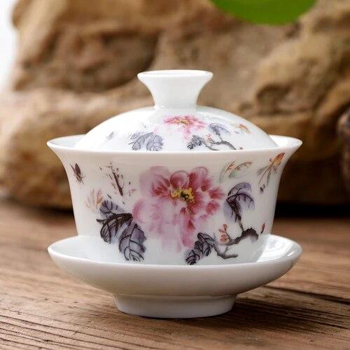 WHYOU Mini 80ml Tea Tureen Cup of Tea Business Gift Chinese Style High Quality Tableware Tea Set Kung Fu Accessories