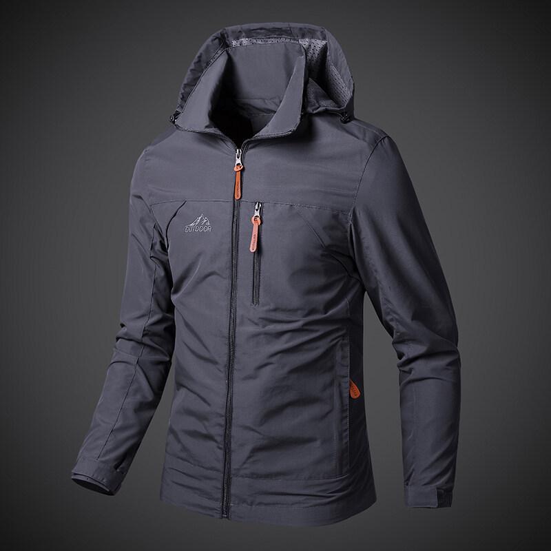 Giacca a vento versatile casual da uomo: Giacca con Cappuccio Primavera e Autunno