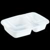 Disposable Rectangular Two-Compartment Food Container