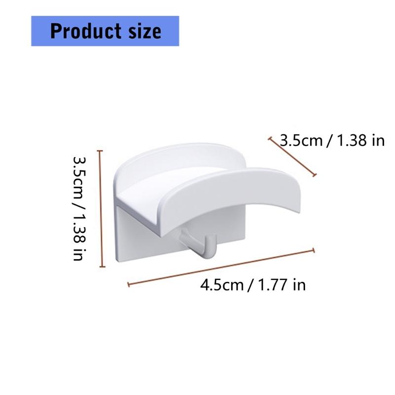 2Pcs Multifunctional Headphone Hook Holder Featuring Anti Slip Pad for Secure Hanging and Space Saving on Desks