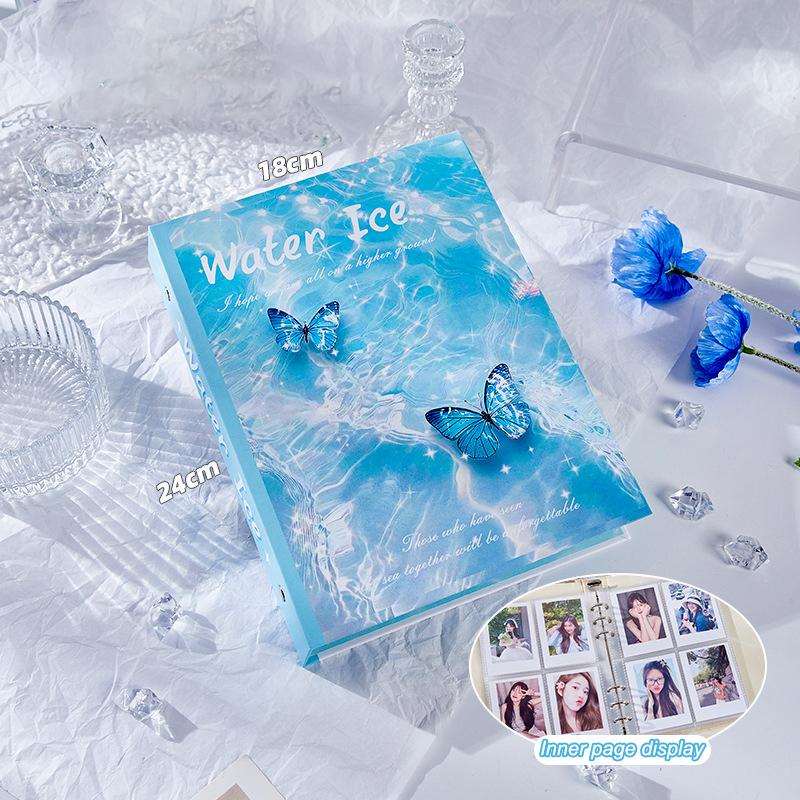 High-Capacity 3 Inch Kpop Idol Photo Album 20 Pockets Bowknot Photocard Binder Mini Gift Small Card Book