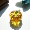 Desktop Paperweight Glass Pumpkin Exquisite Mini Glass Pumpkin Glass Pumpkin Figurines for Fall Harvest Thanksgiving