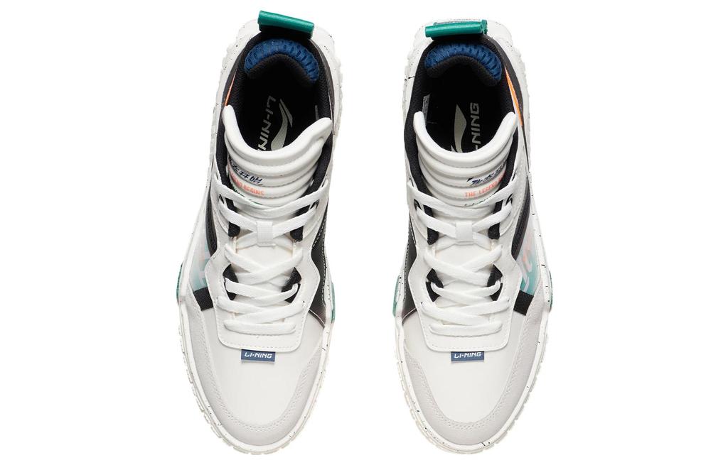Men's Sneakers Li-Ning 001 UNBLOCK Casual Shoes Men's Low-top White/Green