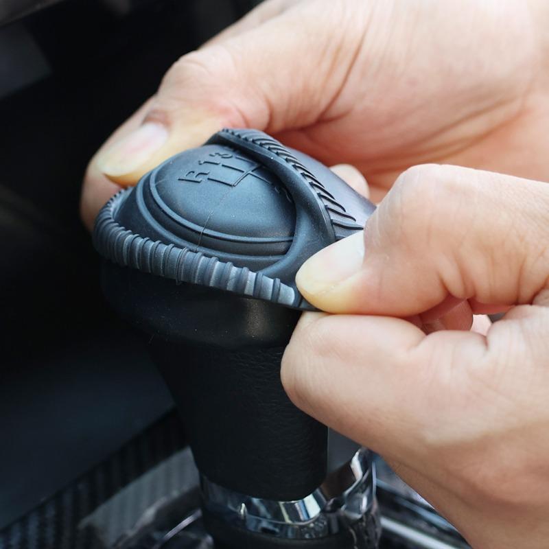 Car Silicone Shift Gear  Cover Round Shift  Head Cover Anti-slip Car Gear Protective Covers for Manual Gear