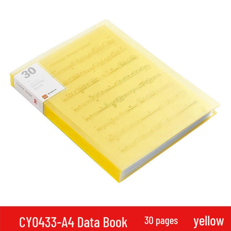 A4 Transparent Multilayer Insert Pockets Folder for Student Documents & Certificates