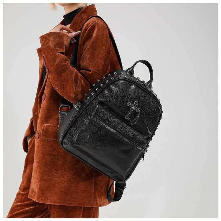 Fashion And High-End Sense, Simple Commute, Large-Capacity Backpack, Personalized White Match Design Sense, Single Shoulder Backpack, Women'S Bag