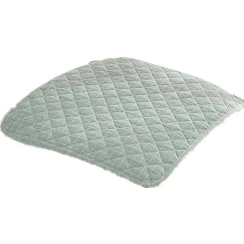 Nordic Modern Simple Yarn-Dyed Washed Pure Cotton Chair Cushion Strap Solid Color Fabric Non-Slip Dining Chair Cushion