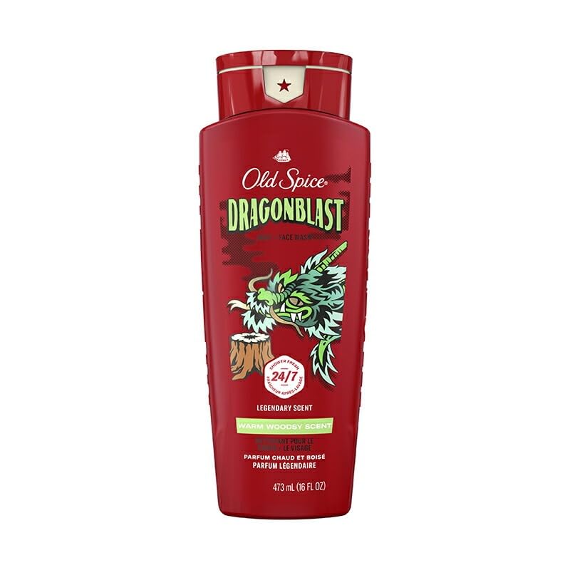 

OLD SPICE BODY WASH DRAGONBLAST 16oz473ml Body Wash Body Soap for Men, Dragon Blast Scent [OSS] (with Japanese label)