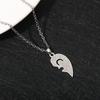 2 Pcs I Love You Heart Pendant Necklace Set Lock And Key Choker Chain For Couple Lovers Romantic Jewelry Valentine's Day Gift