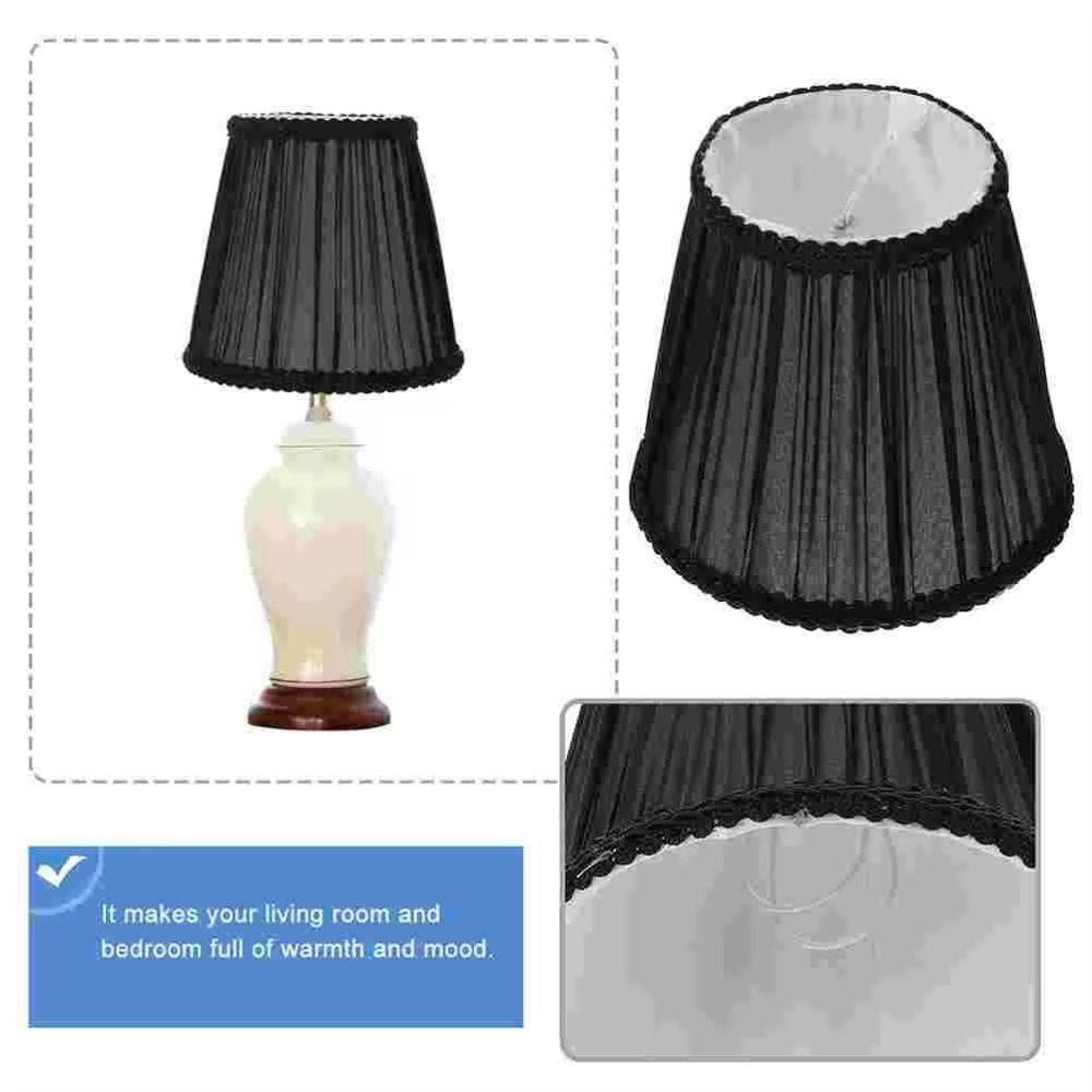E14 Bulb Cloth Lamp Shade Wear‑resistant Chandelier Lampshade Table Lamp Cover  Wall Lamps